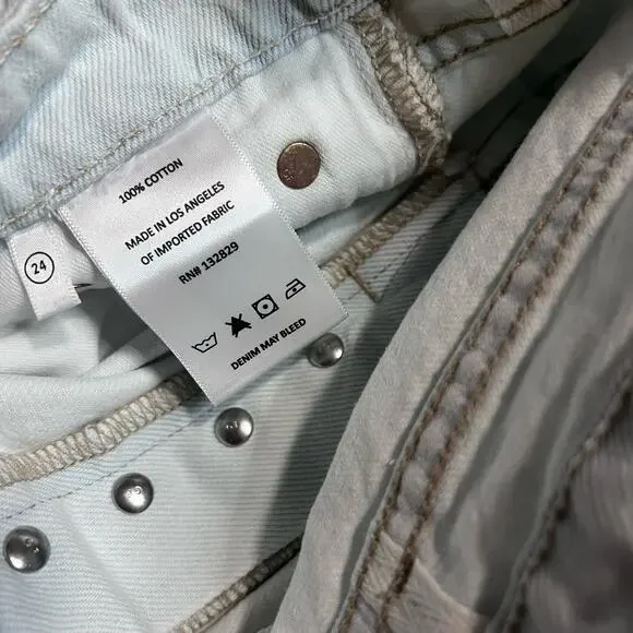 GRLFRND The Karolina High Rise Straight Crop Sz 24 - Picture 5 of 8